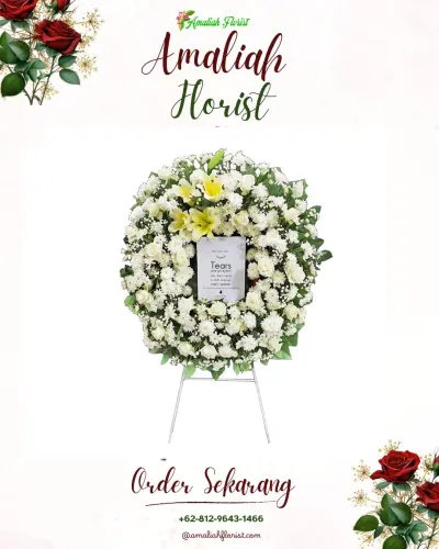 Krans Bunga Duka Cita di Pandansari Lor
