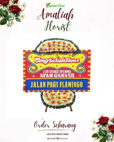 Bunga Papan Congratulation di Pandansari Lor